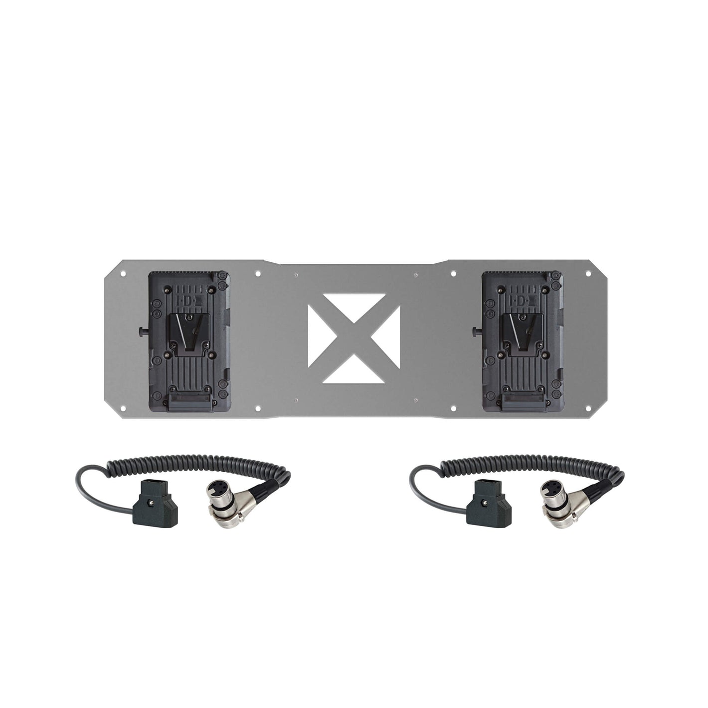 2 supports en V et 2 câbles pour plaque de batterie Atomos Sumo