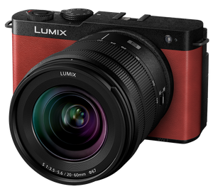 Appareil photo numérique hybride Lumix S9 avec objectif S 20-60 mm f/3,5-5,6 - Rouge