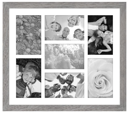 Cadre de collage gris vieilli 4x6 7 ouvrant